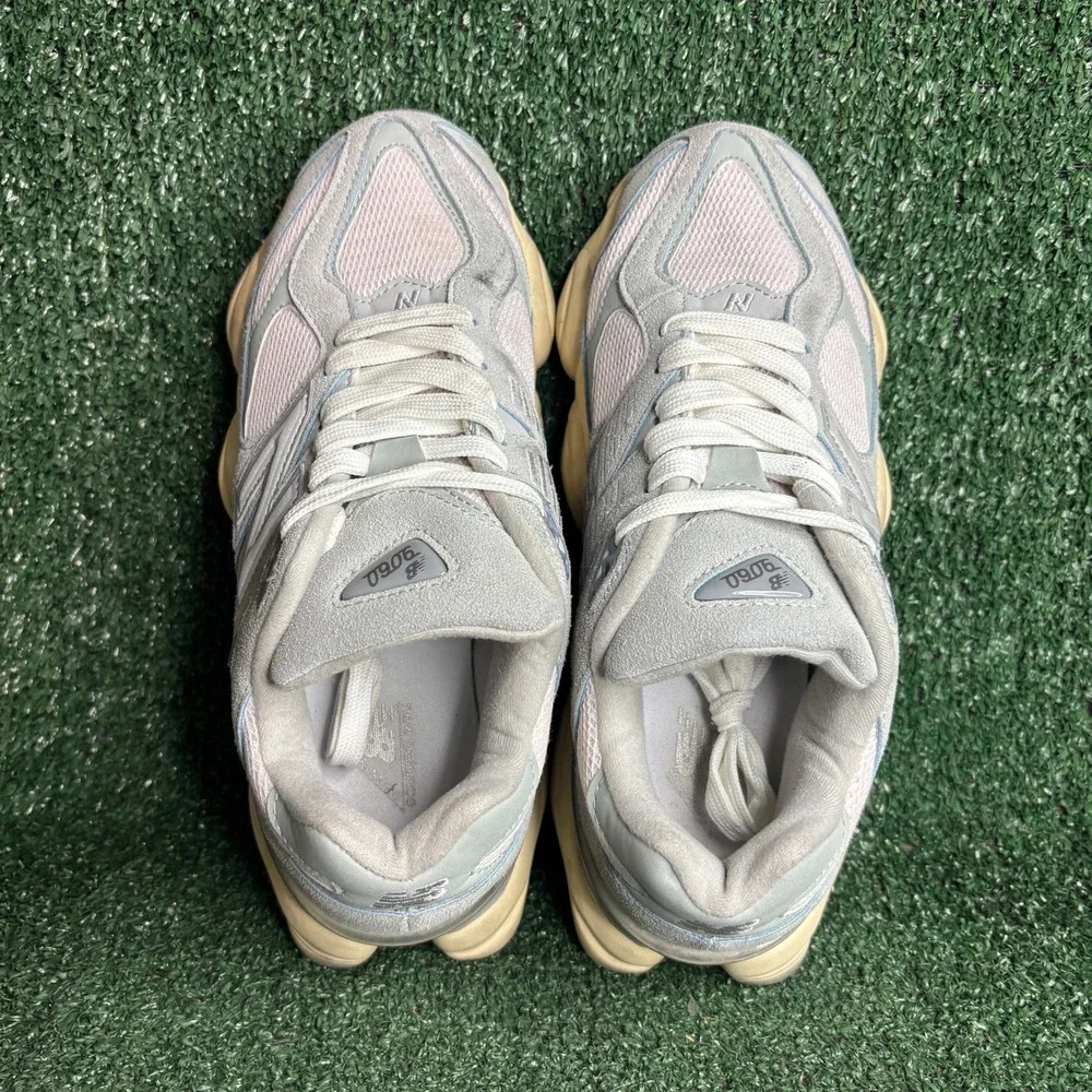New Balance 9060 Suede Mesh Chunky Lifestyle Sneaker Granite Womens 9.5 Mens 8